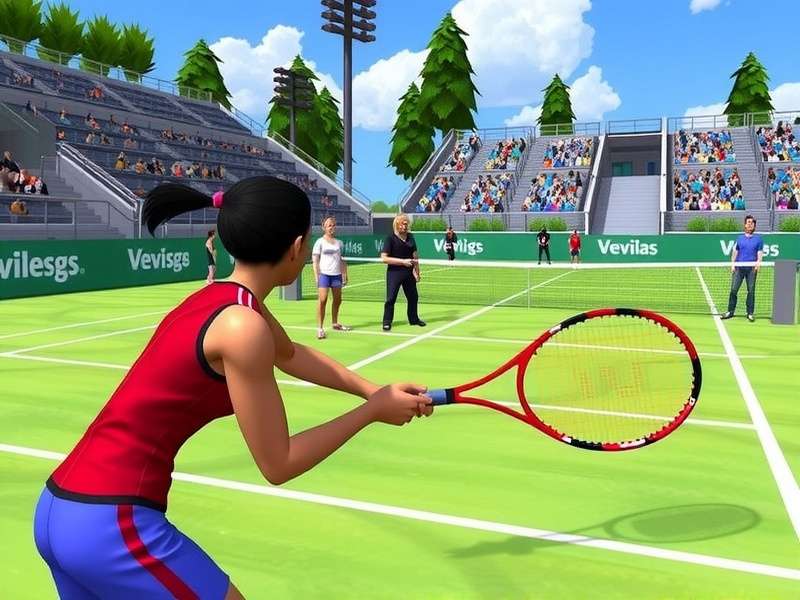 Intense Tennis Action in Tennis Champions11 Tennis Champions11 Gameplay Screenshot
